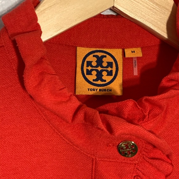 Tory Burch Red Polo Shirt w/ buttons - Picture 6 of 7
